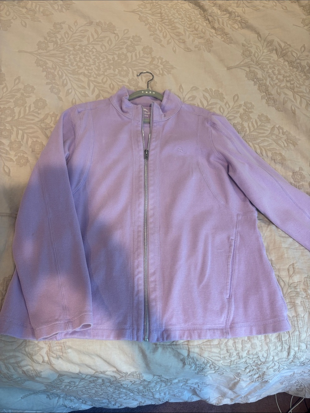 Tommy Bahama Lavender Half-Zip Pullover